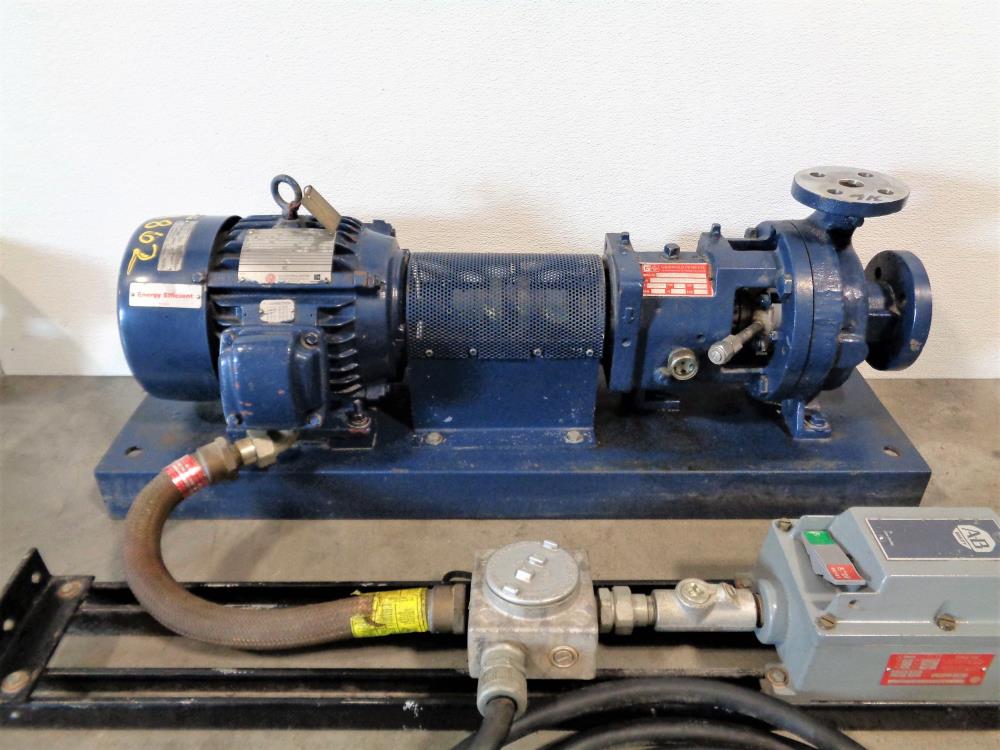 Griswold 811S Centrifugal SS Pump 1.5" x 1" w/ 5HP Exp. Proof Motor & Starter